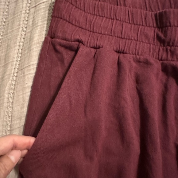 FP Movement by Free People Wide Leg Pants in Burgundy - Picture 6 of 11